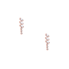 "Domino" gold earrings