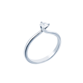 "Eternity Premium 049" white gold engagement ring K18 with diamond