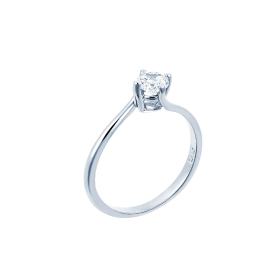 "Eternity Premium 050" white gold engagement ring K18 with diamond