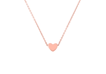 "Festive Heart" gold necklace