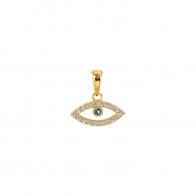 "Evil Eye" gold pendant