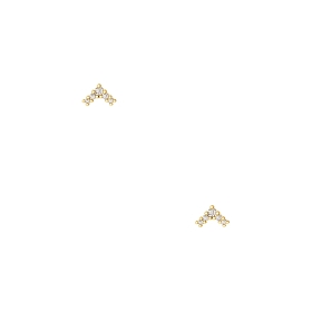 "Victorious" gold earrings
