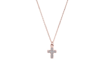 Gold women's cross, T01722