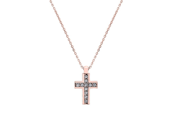 Χρυσός γυναικείος σταυρός, T01922