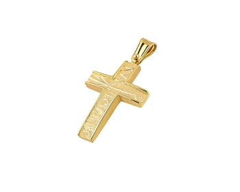 Χρυσός ανδρικός σταυρός, T16319