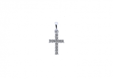 "Luminus Cross" gold womens cross 