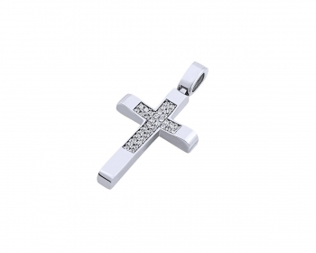 Gold women's cross Κ14, T00919