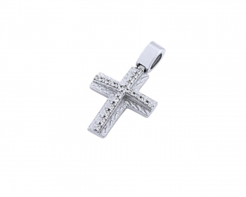 Gold women's cross Κ14, T01319