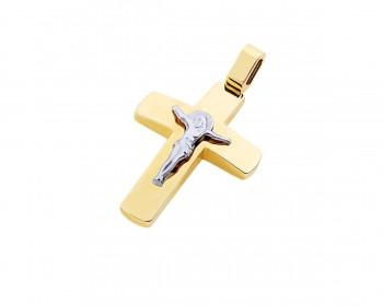 Gold men's cross Κ14, T04319