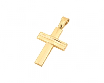 Χρυσός ανδρικός σταυρός, T03219