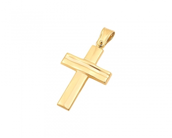 Gold men's cross, T03219