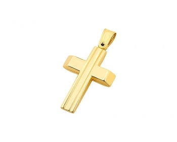 Χρυσός ανδρικός σταυρός, T01219